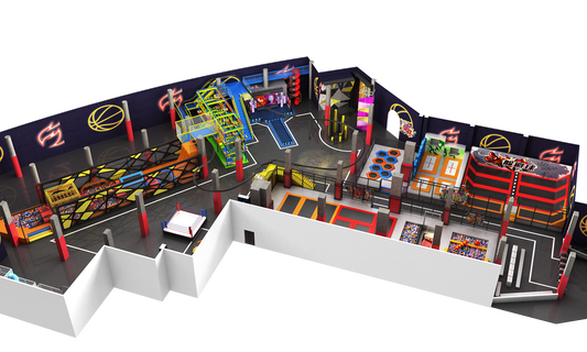 Small Trampoline Park Giant Playtime